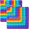 2 in 1 Multiplication Table and Digital Addition Table - DK-SIMINA Rainbow Dimple Fingertip Math Toy (1 PCS)