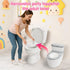 TOSGN 3-in-1 6 Toddler Potty Training Toilet, for Ages Months+, Realistic Potty Training Seat with Flushing Sound
