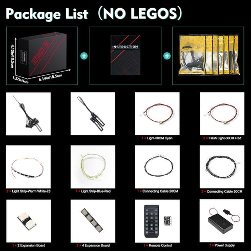 VONADO Light for Lego Hogwarts Castle 76419 - Music Version Creative Lighting Set Accessories for Fans