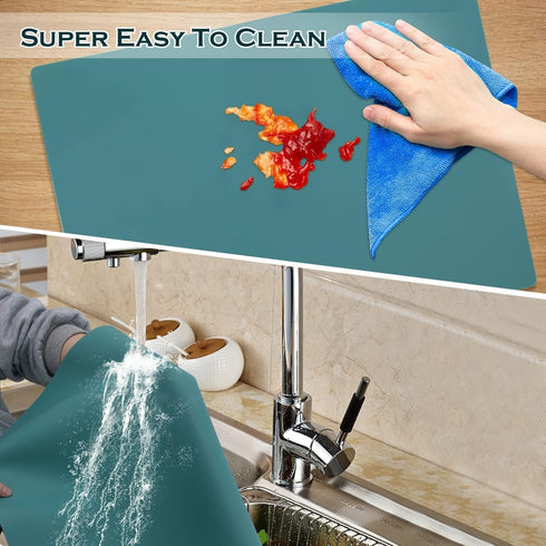 Countertop Counter Extra Large Silicone Mat, Silicone Table Mat Kitchen Protector Nonslip Heat Resistant Desk Mat