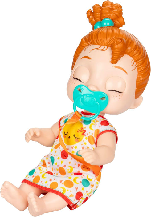 Baby Alive Lil Dreamer Dottie Doodle Sleepy Baby Doll Set, Red Hair, Fun Sleepover Theme for Kids 3+