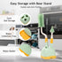 Malalife 3 1 Set, in Baby Silicone Bottle Brush Multipurpose Bottle Cleaner, Bottle Brush with Storage Holder, Food