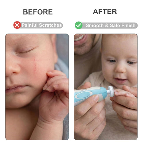 Trimmer 4-Stage 18-Piece Fansidi Baby Nail Electric, Easy & Safe Nail File for Newborn Infant Toddler, Whisper-Quiet