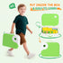 Set 3 4 5 6 7 8 Kids Kitchen Knife for Real Cooking with Storage Box Green, Montessori Kitchen Toy with Cutting Board