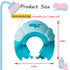 Baby Shower Cap Shield, Visor Hat for Kids, Eye and Ear Protection, Cute Whale Shape, 0-9 Years Old, Blue