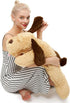 MaoGoLan Giant Dog Plush - Life Size 31" Large Stuffed Animal Dog, Fluffy Cuddly Throw Pillow Toy