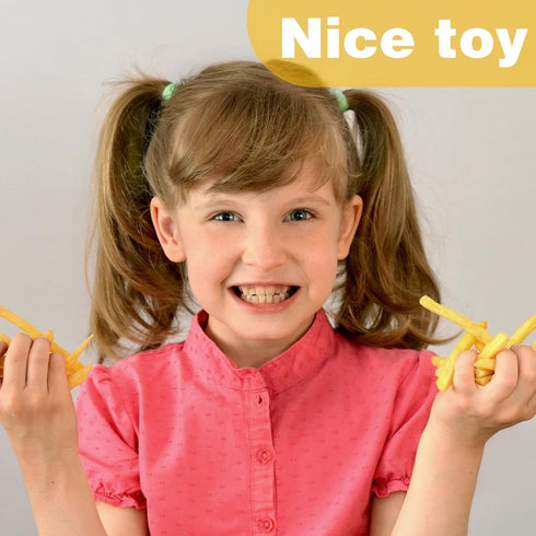 Zhanmai 50 Pieces Fake French Fries Play Food Simulation Kitchen Toy Decoration