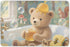 siphylline Cartoon Bear Bathtub Extra Large Resuable Baby Bed Pad Highly Absorbent Mattress