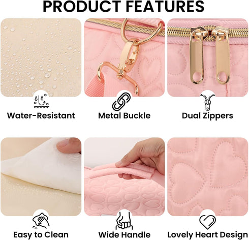 S1/S2, Breast Pump Bag Compatible with Spectra Dual-Layer Pump Carrying Case with Water-Resistant Fabric