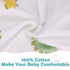 JULYFIRE 2 Pack 2 2 1 100% 3-6 Transition Swaddle with Way Zipper, in Arms in/Out Transitional Arms Up Swaddle, Cotton