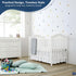 14" Cottingon Crib Bed Skirt for Nursery, Toddler Bedding Dust Ruffle, Brushed Microfiber Crib Skirt with Drop, Fits