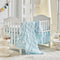Ruffled Crib Bedding Set Baby Boho Quilted Comforter with Fitted Sheet and