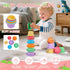 1-3 17PCS Set, 1+ Bath Toys for Kids Ages Fun and Easy-Grip Mold Free Baby and Toddler Bath Toys Interactive Flower
