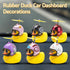 wonuu Rubber Duck Car Decorations, Cute Yellow Duck Dashboard Ornaments with Propeller (Snail-Y)