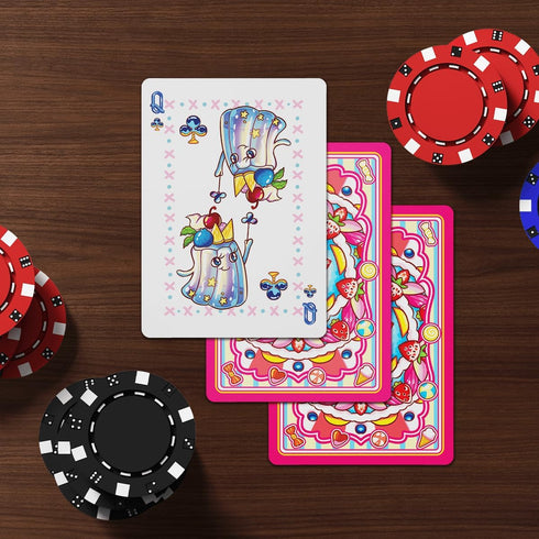 Adorable Sweet Treats Playing Cards - Cute Food for Adults, Friends, Family Games