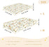 miaozhen 1 Pack 52x28 Cotton Crib Sheets for Baby Boys Girls Ultra Soft Rabbits and Flowers Crib Mattress Sheet