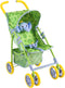 Baby Doll Stroller for Toddlers 1-3, Green Folding Baby Toy Stroller for Dolls, Pillow Animal Toy