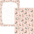 miaozhen 1 Pack 52x28 Cotton Baby Crib Sheets Soft Stretchy Cute Animal Light Pink Playful Mallard Duck Toddler