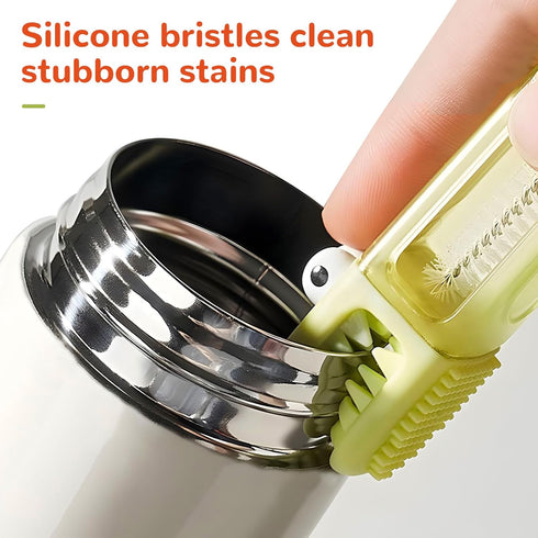 GJV 3 1 2024 Set in Cup Lid Cleaning Brush, New Portable Crevice Cleaning Brush for Baby Bottle Gap Tight Spaces Cup