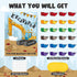24 WERNNSAI Pin The Bucket on The Excavator Games - Construction Birthday Party Supplies Kids Pin the Truck Party Games