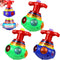 TOYANDONA 3 Pcs LED Light Up Spinning Top Toys, Flashing Music Spinning Tops for Kids Birthday Party Favors