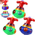TOYANDONA 3 Pcs LED Light Up Spinning Top Toys, Flashing Music Spinning Tops for Kids Birthday Party Favors