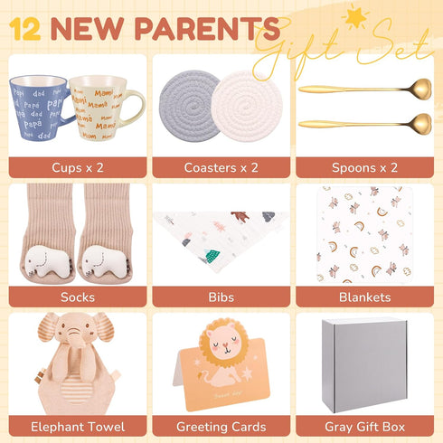IUUIVV New Mom Gifts for Women, Pregnancy Gifts for Expecting Mom, New Parents Gift Basket for Couples, Best Gender