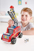 Playset| Hape Fire Truck Wooden Fire Engine Toy with Action Figure & Rescue Dog
