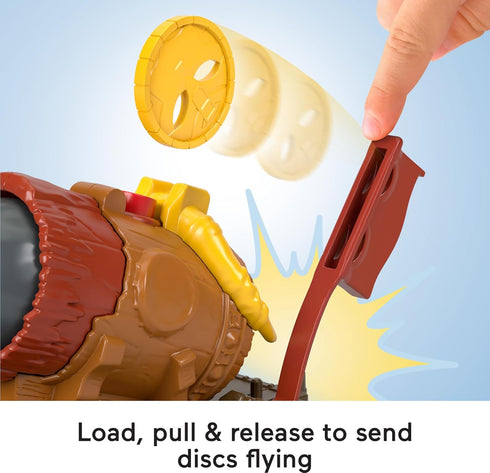 Fisher-Price Imaginext Preschool Toys 4-Piece Gorilla Cannon Launcher Figure Set for Kids Ages 3+ Years Pretend Play