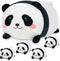 Panda Plush, Stuffed Animal Set with 4 Baby Pandas, Soft Stuffed Toy