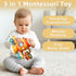 5 1 1-3, 6-12 1 2 in Montessori Busy Board Sensory Toy for Toddlers Pull String Fidget Baby Toys Months, Infant Carseat