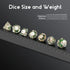 Skull DND Dice - DNDND 7PCS Resin Dice Set with Velvet Pouch for Dungeons and Dragons Role Playing Games
