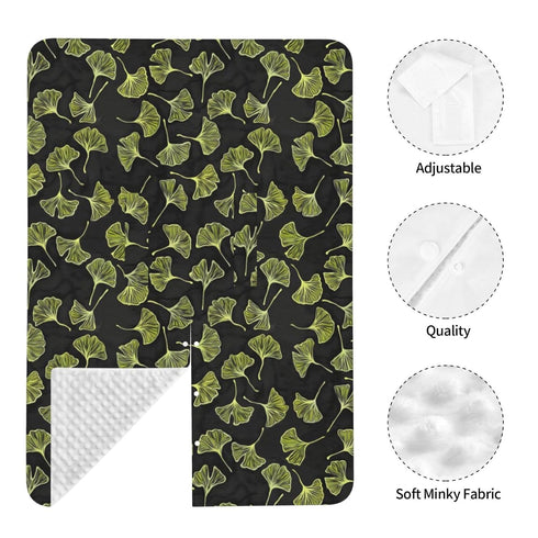 Zhbvncp Ginkgo Leaves Baby Car Seat Cover & Breastfeeding Nursing Cover - Breathable Stretch Fabric Multi-Use Nursing