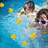 Yhobulis 10Pcs Summer Mold Free Yellow Rubber Ducks Waterproof Bath Duck Toys for Toddlers Boys Girls, No Hole Yellow