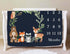 Woodland Baby Monthly Milestone Fleece Blanket, Black, 50x40, Includes Marker for Baby Photos