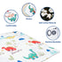 50"x50" Baby Play Mat for Playpen, Machine Washable Kids Mat, Cotton,Foldable Crawling Mat for Floor,One-Piece Crawling