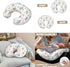Sarogrorin 0-12 Set 2PCS Rainbows Koalas Newborn Lounger Cover for Months Fitted Baby Bassinet Sheets Flowers