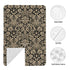 Hcpwzrf Black and Tan Damask Pattern Baby Car Seat Cover & Nursing Cover - Breathable Stretch Multi-Use Cover