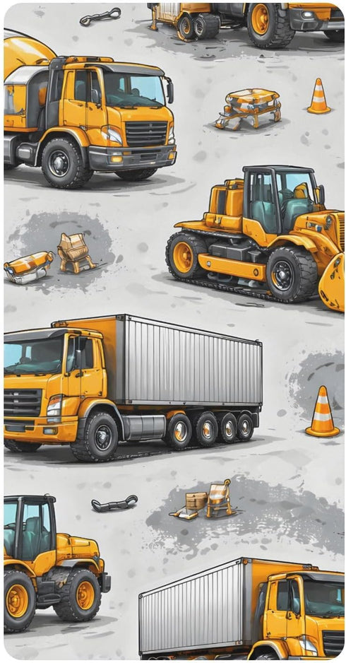 CZXW Construction Vehicles Crib Sheets Fitted 52" x 28" Natural Cotton Soft &