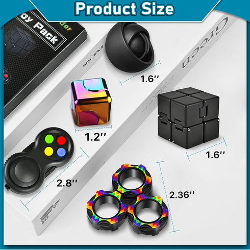 5 Set, Dr.Kbder Pcs Fidget Toys Adults EDC Cool Desk Gadgets Office Spinner Toys for Teen Kid with Metal Fidgets