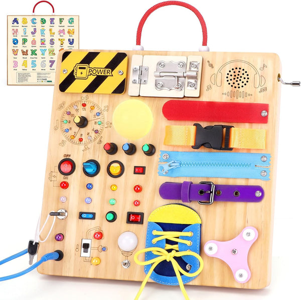 Busy Board 23 in 1 Montessori Toy for Toddlers Age 1 to