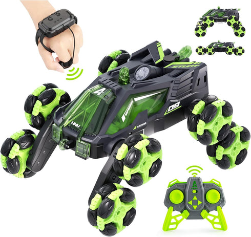RC Stunt Car, 8Wd Gesture Sensing Stunt Cars, 2.4GHz Rechargeable Racing Drift Remote Control Car
