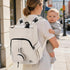 vosmles Backpack Diaper Bag with Changing Pad, Wet Dry Bag, Pacifier Case and Stroller Straps, Soft Cotton Lining, Baby