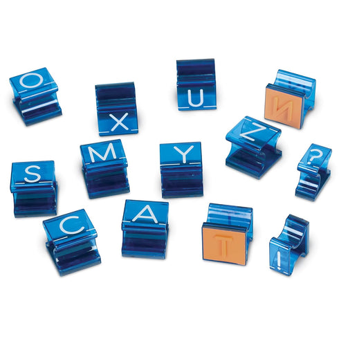 Learning Resources Uppercase Alphabet Stamps Set of 26 Letters and Punctuation, Back to School Supplies for Kids