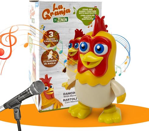TOYMAKER La Granja de Zenon Bartolito Chicken Baby Toys - Music Interactive Educational Toys for 1-4 Year Old Boys Girls