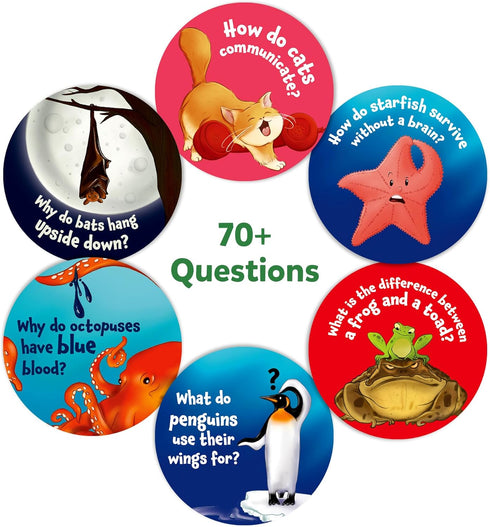 7, 8, 9 Skillmatics Flash Cards - Science Snippets Animals, STEM Learning Educational Toys & Learning Aids for Kids