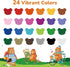 24 1-3 4-8, 2-4, JUPITEARTH Color Twist Crayons for Toddlers and Kids Non-Toxic Washable Crayons Ultra-Silky Easy-Grip