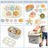 21PCS 1-3 6-12 1-3 Baby Bath Toys, Mold Free Bath Toys for Kids Ages with Montessori Shape Sorter and Educational
