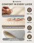 50x50, 1.5 Joypony Baby Play Mat for Floor Thick Vegan Leather Crawling Mat with Removable Cover, Waterproof Playpen