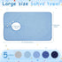 Hercicy 5 Pcs Full Coverage Toddler Baby Bibs Terry Cloth Bibs with Snap Button for 2-4 Years Unisex Babies Feeding